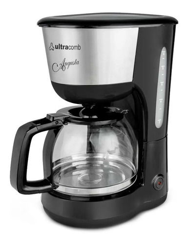 Ultracomb Ca2208 Cafetera 12 Pocillos Jarra Vidrio Termico Negro