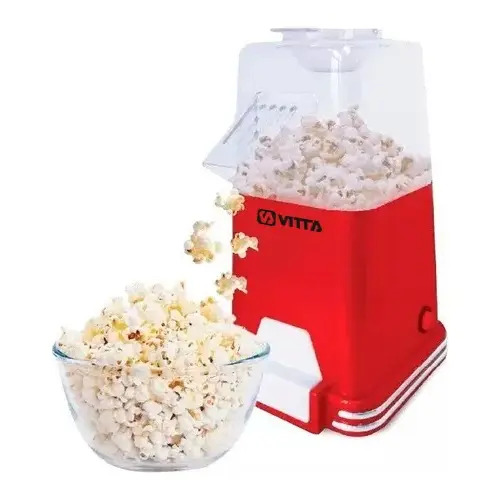 Pochoclera Vitta Pcm-pm1200s-02 Aire Caliente Roja 1.2 Kw