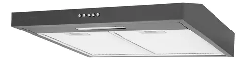 Extractor Purificador Kanji De Cocina 3v Luz Led 120w Filtro Negro