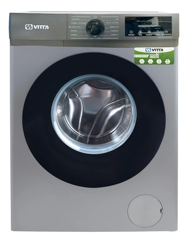 Lavarropas Vitta Inverter 8kg Silver 1200 Rpm Vit-wmcfsl8k