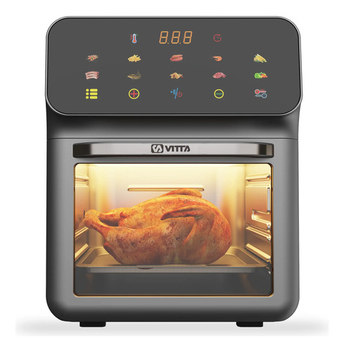 [6163] Freidora De Aire Vitta Sin Aceite 11,8 Litros 1600 Watts - Gris