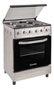 Cocina Eléctrica Vitta Acero Inoxi 60cm Grill Puerta C/visor Acero Inoxidable