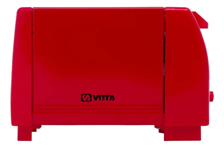 [4854] Tostadoras Electricas 2 Panes 6 Niveles 800w - Vitta (Rojo)