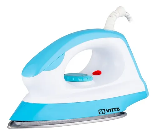 Plancha Vitta En Seco 1000w Acero Inoxidable Celeste