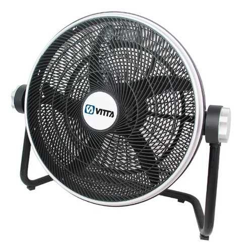 [4875] Ventilador Turbo De 20 P 90w Vitta 5 Aspas Plasticas  50 Cm 50 Hz Negro Plástico 5
