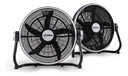 Combo X2 Ventilador Turbo De 20  90w Vitta 5 Aspas Plasticas 50.8 Cm Negro Plástico 5