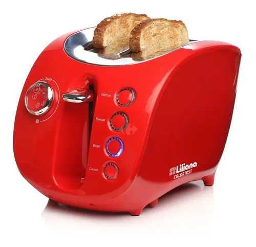 [4067] Tostadora Liliana At902 Prettytost 880w Doble Boca Color Rojo