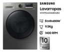 Lavarropas Automático Inverter Samsung Carga Frontal 9.5kg 1400rpm Silver Ww95aa046bxubg Gris