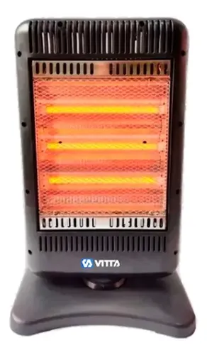 Estufa Vitta Halogena 3 Velas - Giratoria Negro