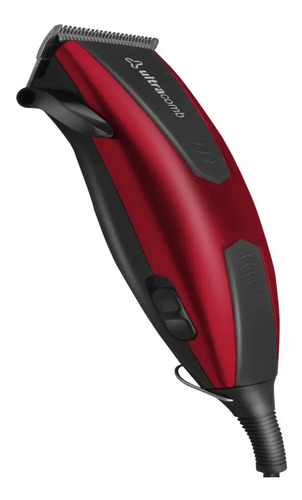[2886] Cortadora De Pelo Ultracomb Bc-4700 220v Roja Y Negra Rojo/negro