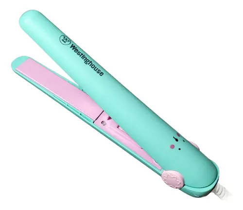 Planchita De Pelo Chica Westinghouse Flequillo Ceramica 170° Color Celeste