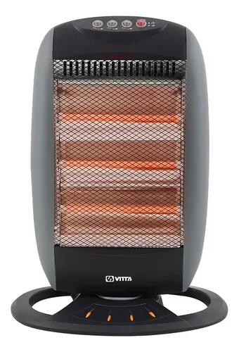 [4375] Estufa Cuarzo Vitta 3 Velas - Vit-201. Gris Oscuro
