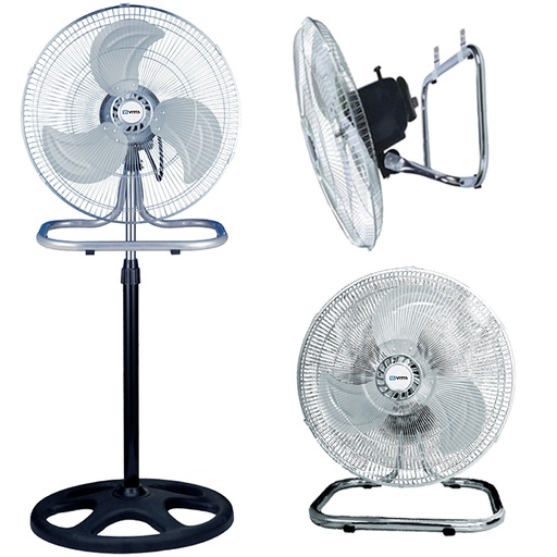 [3307] Ventilador Vitta 3 En 1 Pie Pared Piso 18 Pulgadas 90W 3 Vel