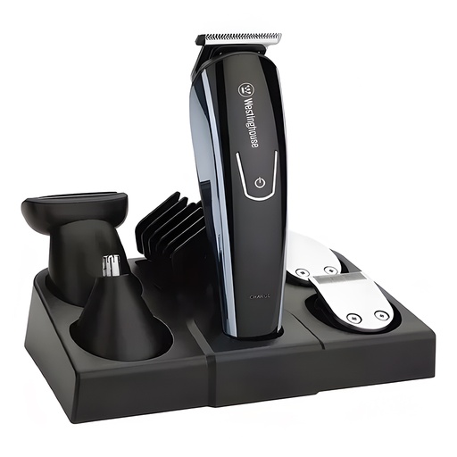 [2139] Maquina Cortadora De Barba Accesorios 6 Funciones Carga Usb