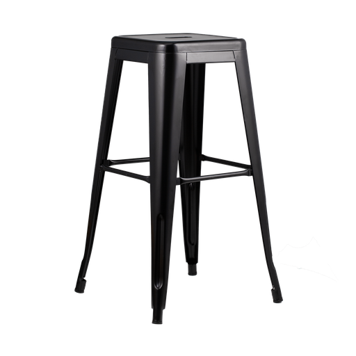 [3940] Banqueta Alta Tolix S/respaldo - Negra Kj577501.