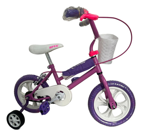 [5267] Bicicleta R12 Cross Infantil Nena Futura Color Violeta