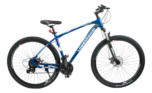 [3696] Bicicleta Lamborghini Shimano R29 M47l Minautoro Azul/negro