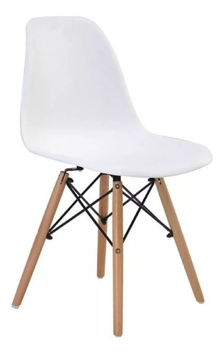 Silla Eames Diseño Moderno Patas Madera Cocina Comedor-3953