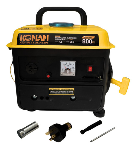 [5991] Generador Portatil Grupo Electrogeno Konan 800w 2hp 2t 220v