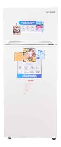 [6007] Heladera Telefunken 220lts 2 Puertas Blanca Tfk-hd220