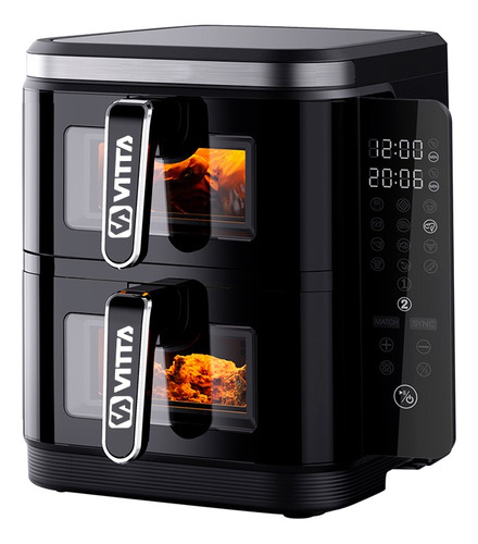 [5709] Freidora De Aire Vitta 2200w 11.8l Doble Canasto Digital