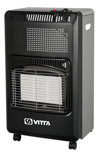 [5729] Estufa Garrafera Plegable Vitta Portatil Negra Regulador 10kg