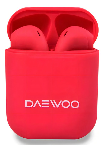 [6046] Auricular Inalámbrico Bluetooth Tws Daewoo Prix Red Dw-pr43