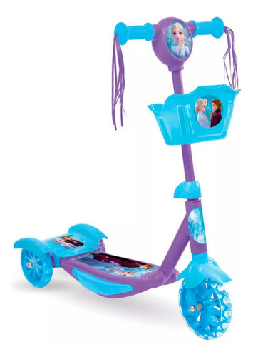 [5277] Monopatin Infantil 3 Ruedas Con Luces Y Sonido Frozen Disney
