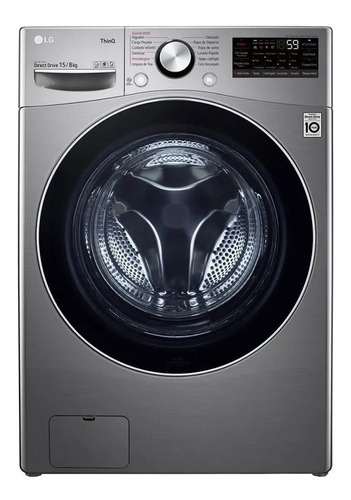 [4631] Lavasecarropas Automático LG Wd15egs6 Inverter Stone Silver 15kg 220v - 240v