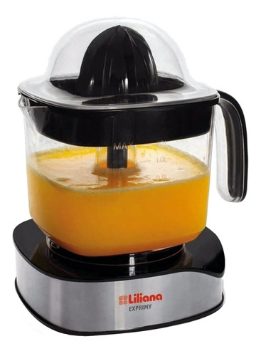 [4070] Exprimidor De Jugos Liliana Exprimy 40 Watts Negro/Plateado