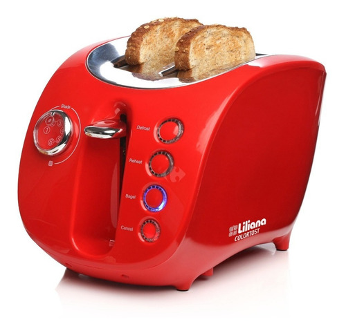 [4067] Tostadora Liliana At902 Prettytost 880w - Color Rojo
