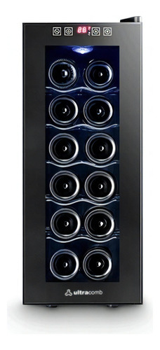 [4567] Cava Vinos Termoelectrica 12 Botellas Ultracomb Cv-6012 Led
