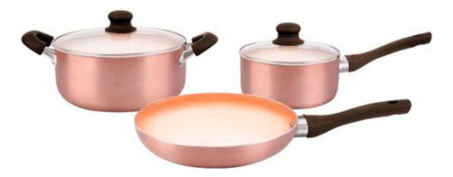 [5135] Juego De Baterias Hudson X 5 Piezas - Antiadherente Cobre.