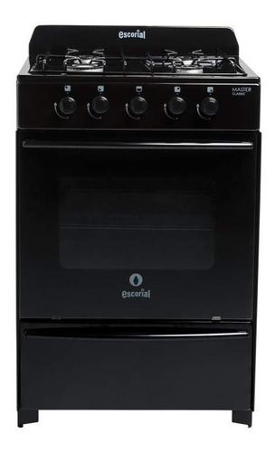 [3263] Cocina Escorialmaster Gas Natural Con Puerta Con Visor Color Negro