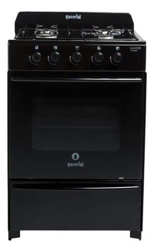 [3221] Cocina Escorial Master Classic Gas Envasado 56cm Color Negro