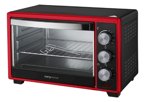 [5244] Horno Eléctrico Kanji Home- 28 Lts 1600w Color Rojo