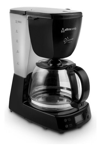 [324] Cafetera Ultracomb Hogar Ca-2205 Automática Negra De Filtro
