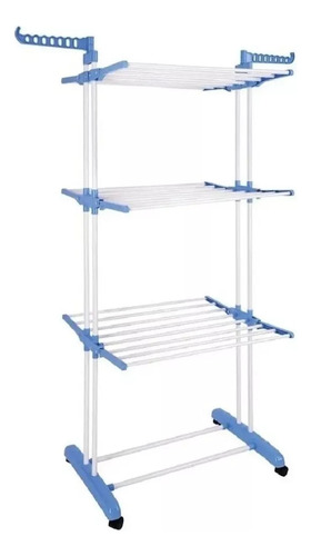 [5724] Tender Vertical 3 Niveles De Pie Midow Celeste Plegable