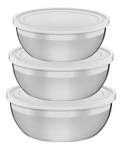 [6409] Juego De Tapper X3 Tramontina Freezinox De Acero Inox
