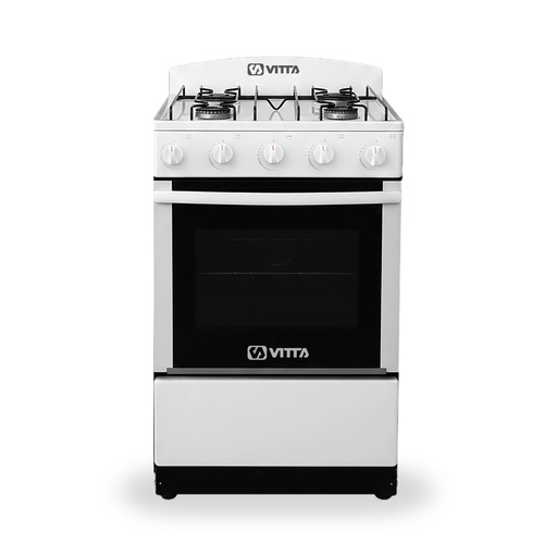 [6031] Cocina Vitta Multigas 52 Cm Puerta Y Respaldar De Vidrio