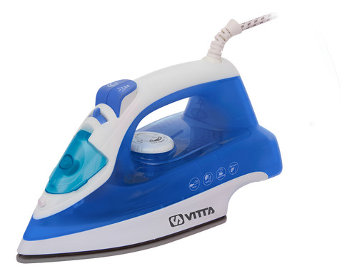 [5715] Plancha A Vapor Vitta Con Base De Ceramica 1600w Azul