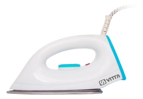 [5716] Plancha Seca Vitta Con Base Acero Inoxidable 1000w Blanco