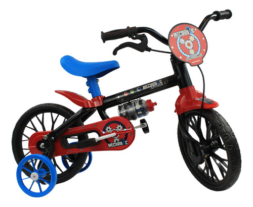 [6322] Bicicleta Infantil Reforzada Nathor R12 Rueditas Cantimplora
