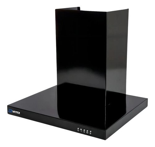 [6457] Campana Vitta Slim 3v 60cm S/salida Negro Acero Inoxidable