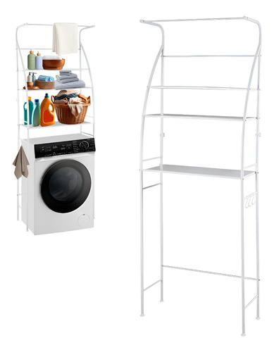 [6124] Mueble Organizador De Lavadero Vitta 3 Estantes Bastidor