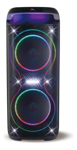 [6245] Torre De Sonido Parlante Ultrom Tulum 15000w Luces Led Negro 