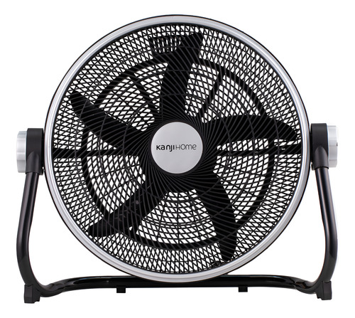 [1436] Ventilador Turbo De 20 Pulgadas Kanjihome Kjh-fh1211 Color Negro