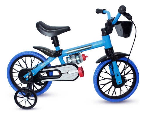 Bicicleta Rodado 12 Ruedas Goma Fiat 500 Con Cantimplora 