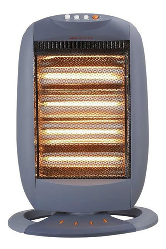 [6321] Estufa Halógena Kanji Kjh405g 1600 Watts 4 Velas Color Gris